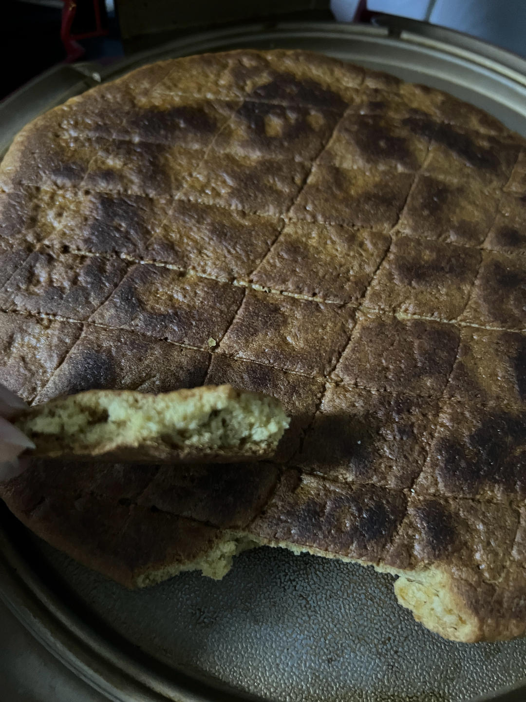 内蒙特色美食背锅子烙饼