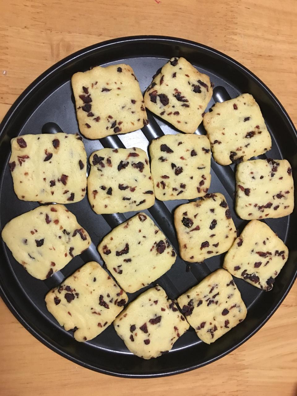 低糖少油版蔓越莓饼干