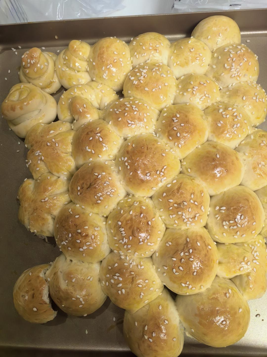 松软香甜❗️金钱小面包❗️一口一个超过瘾