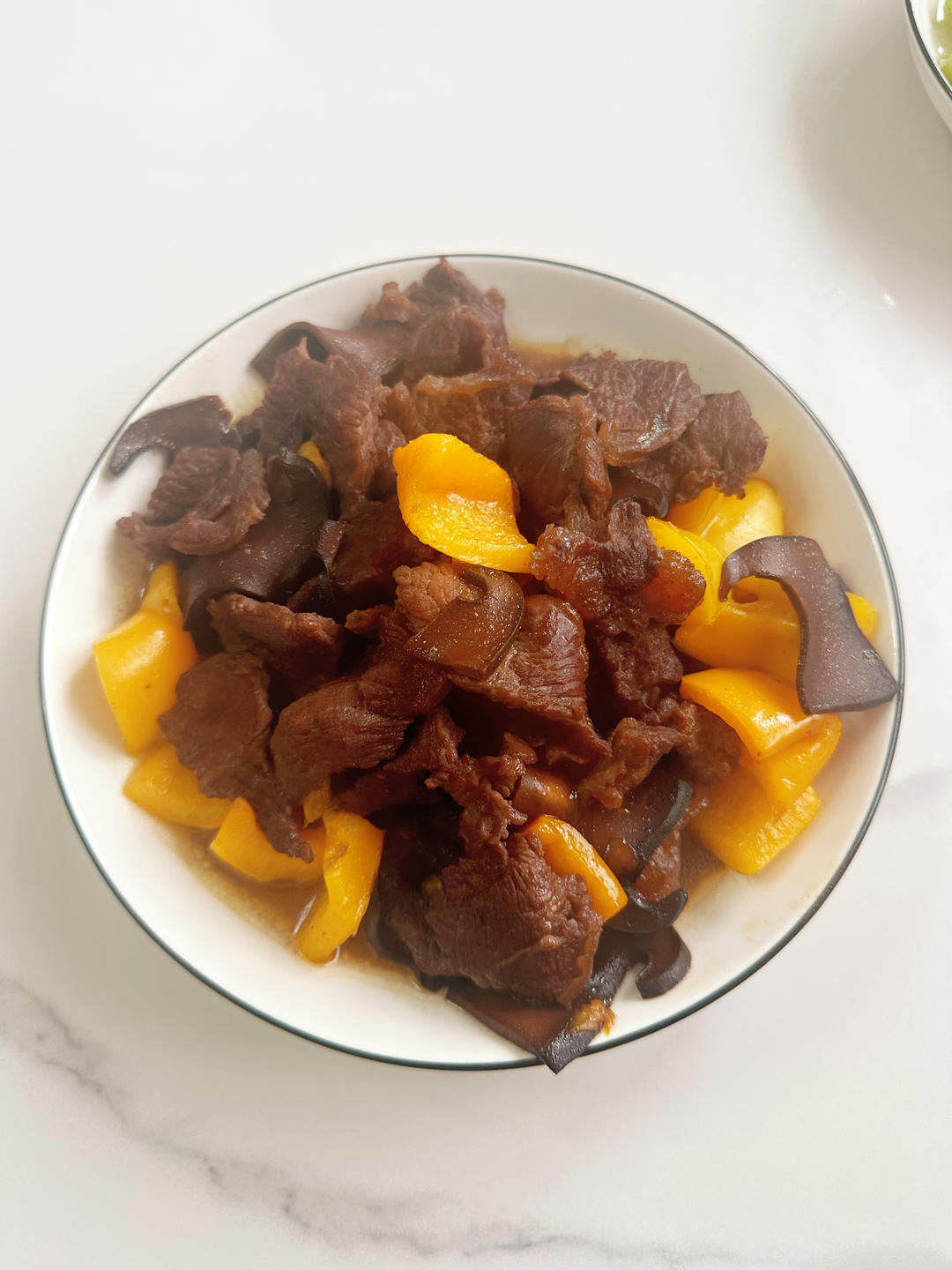 彩椒牛肉粒