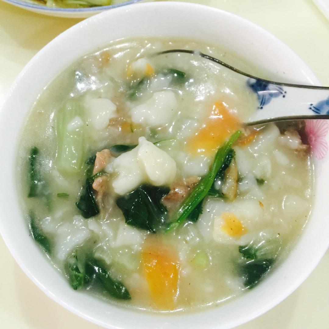 严家小麦做的鲜汤锅边糊