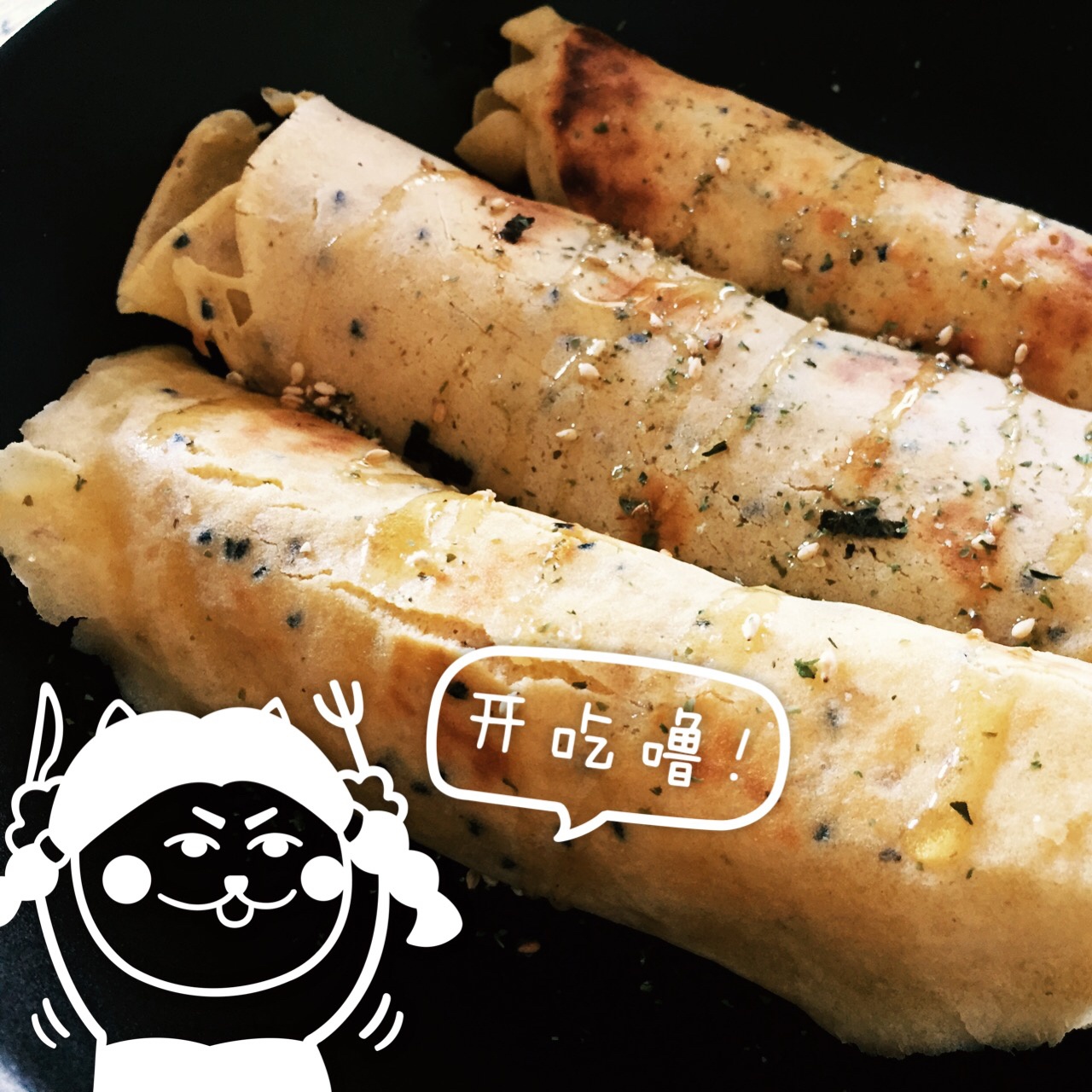 平底锅脆皮蛋卷