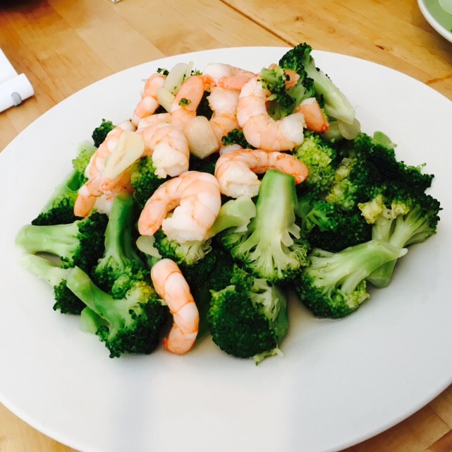 西兰花炒虾仁