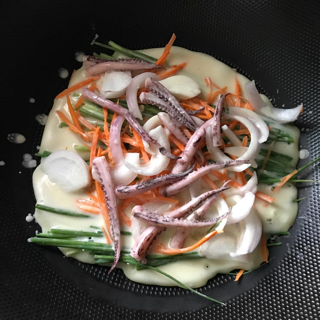 韩式 海鲜葱饼