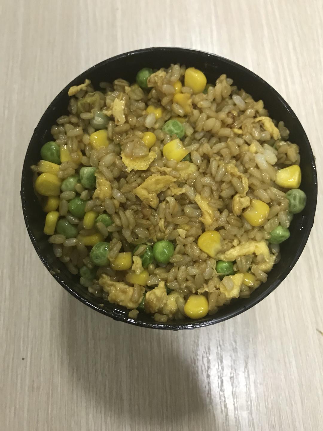 糙米燕麦蛋炒饭的做法