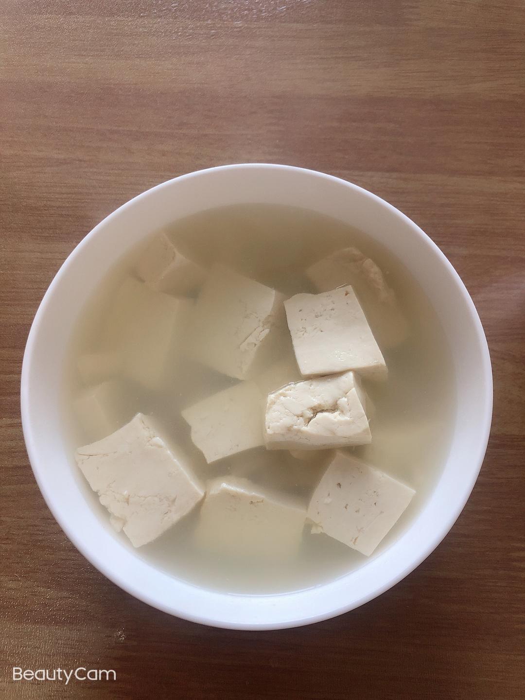 3分钟美味清水煮豆腐