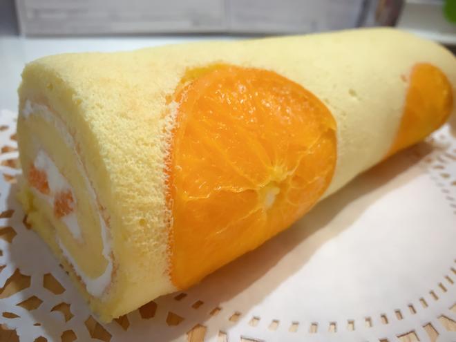 日式橘子戚风卷🍊超润超清爽（日本烘焙课件还原配方和做法）的做法
