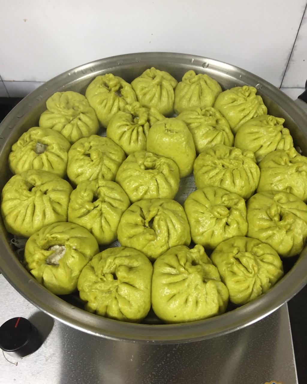 mrs-zhou做的五彩蔬菜包子