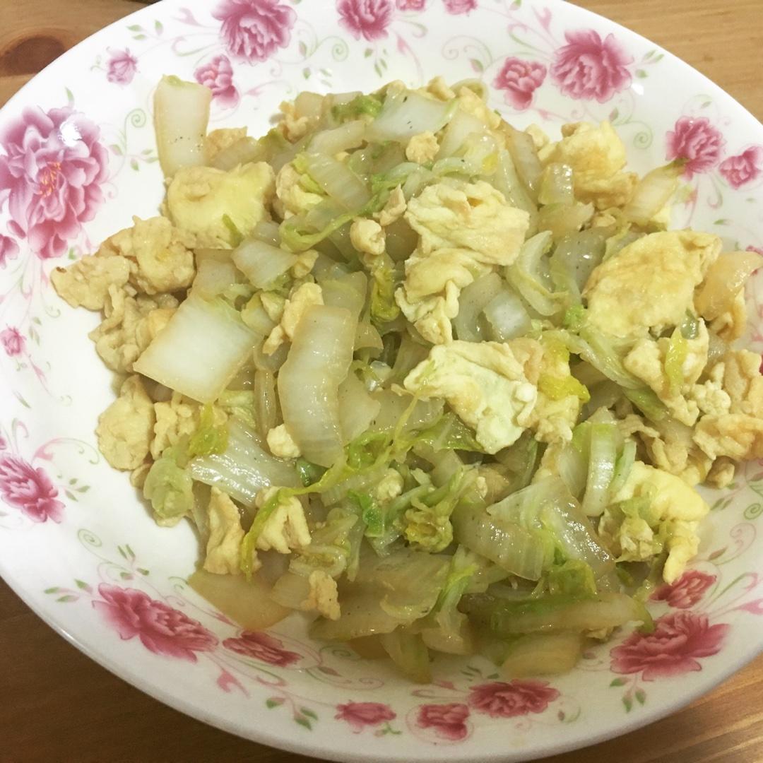 白菜炒蛋