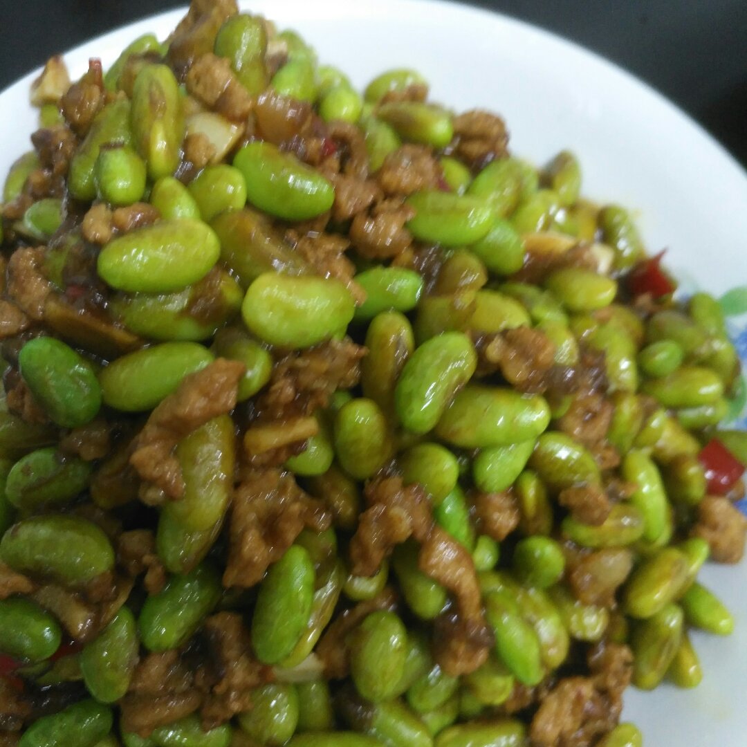 下饭菜 肉末毛豆