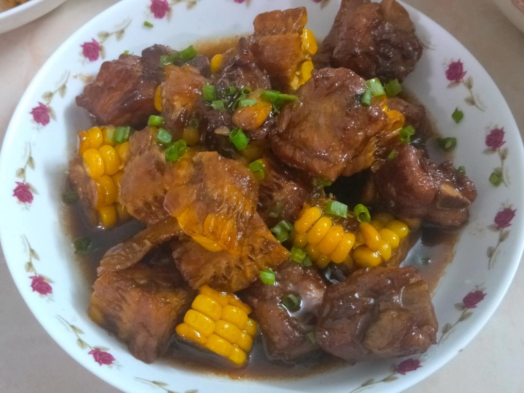 红烧排骨玉米，国宝大师菜谱