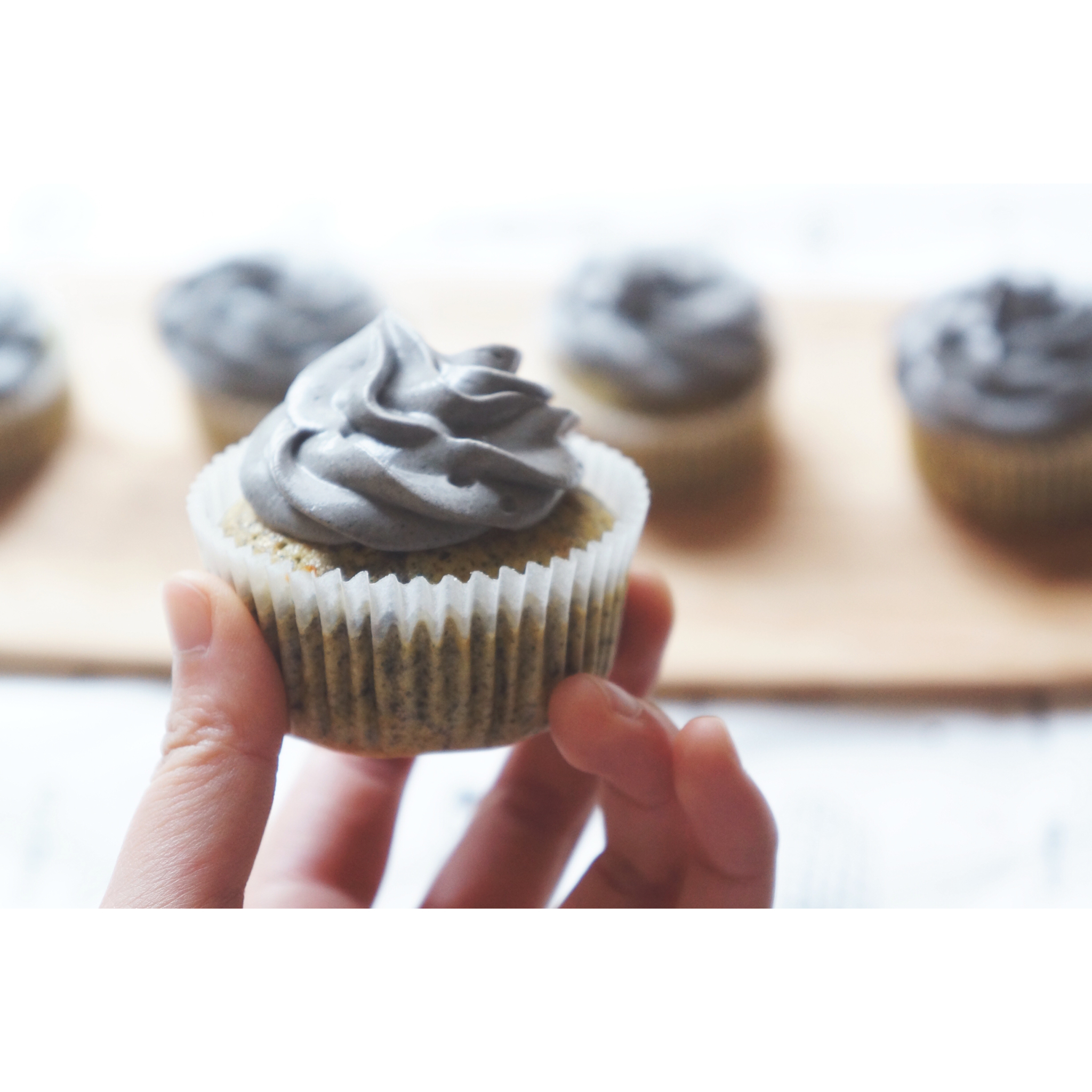 三重黑芝麻杯子蛋糕