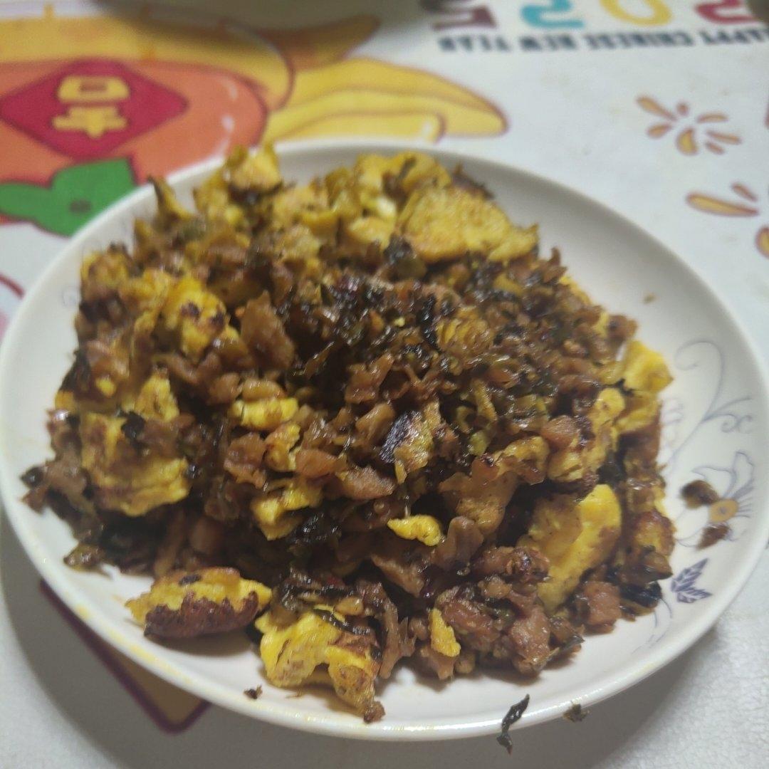 鸡蛋炒外婆菜(下饭菜)