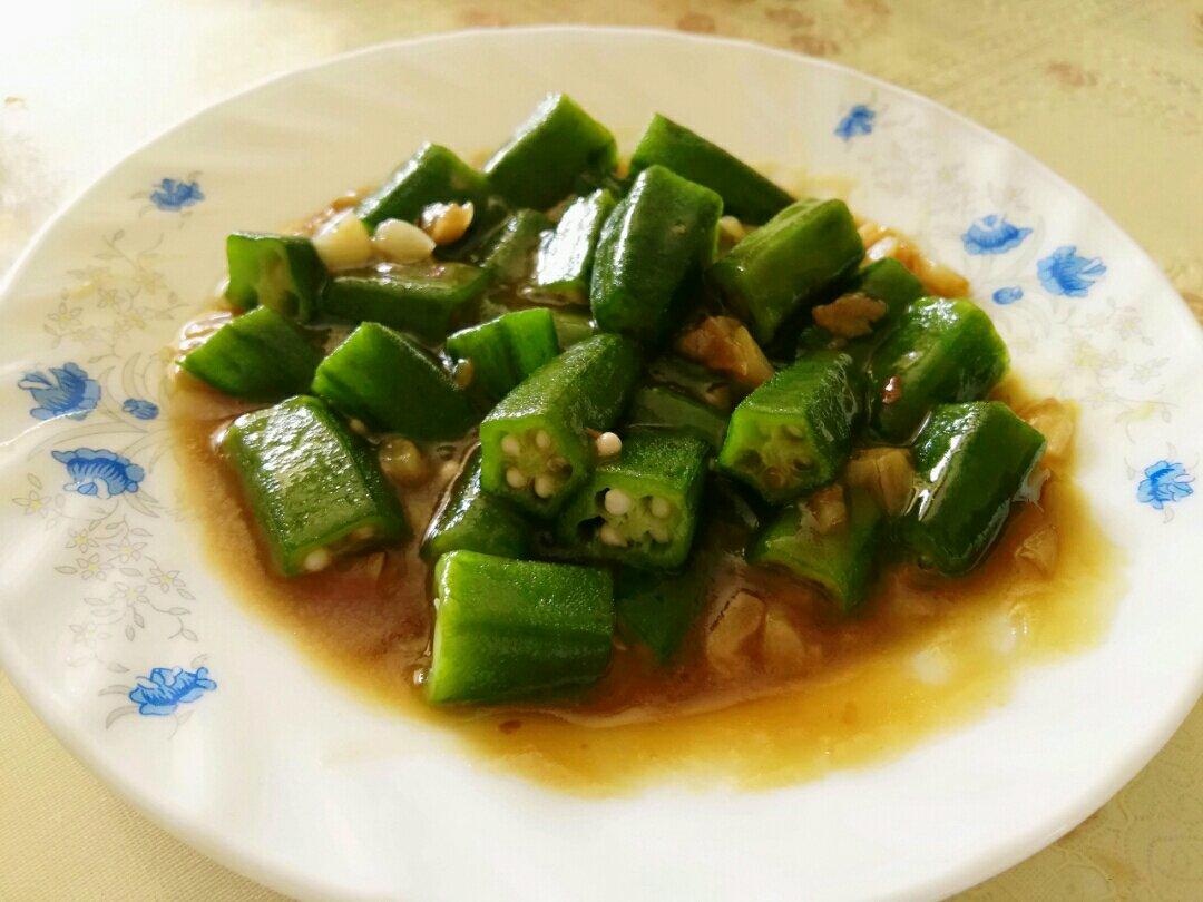 秋葵最好吃的做法，蒜香秋葵
