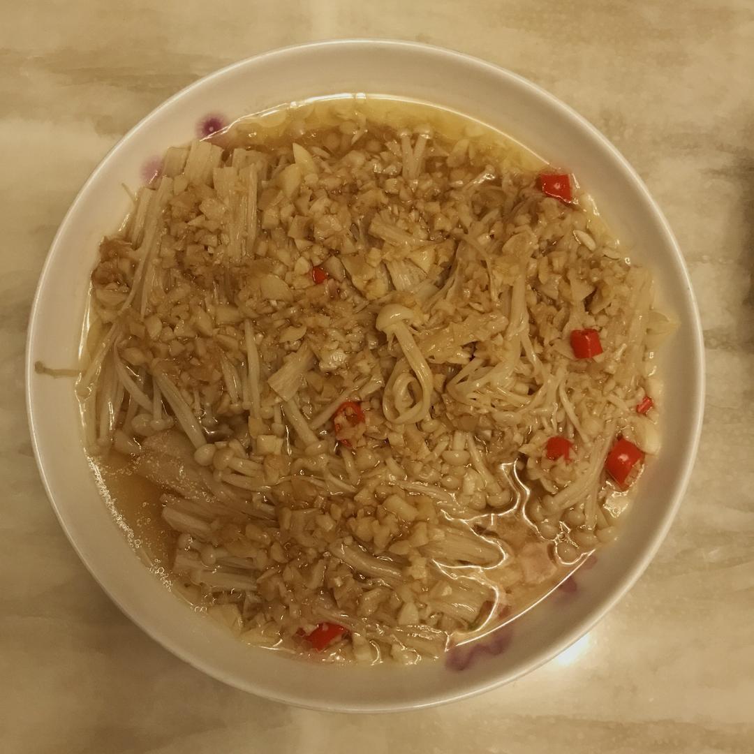 蒜蓉蒸金针菇