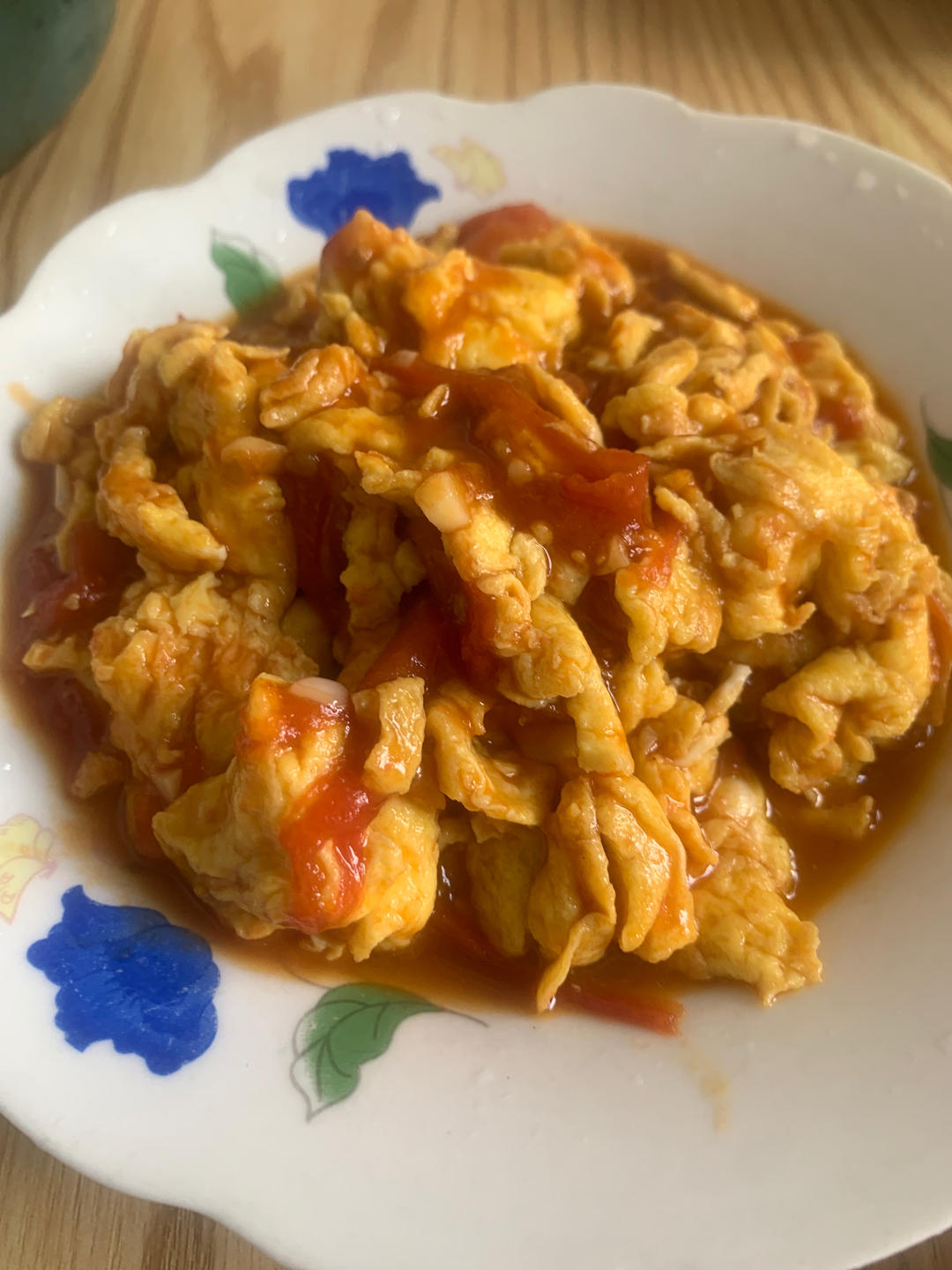 番茄炒鸡蛋（超浓的番茄味）