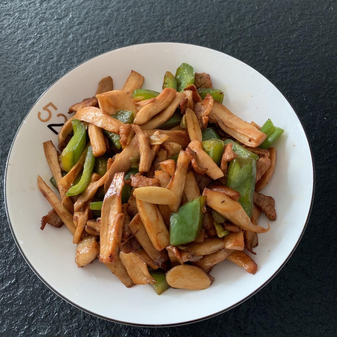 家庭版杏鲍菇炒肉