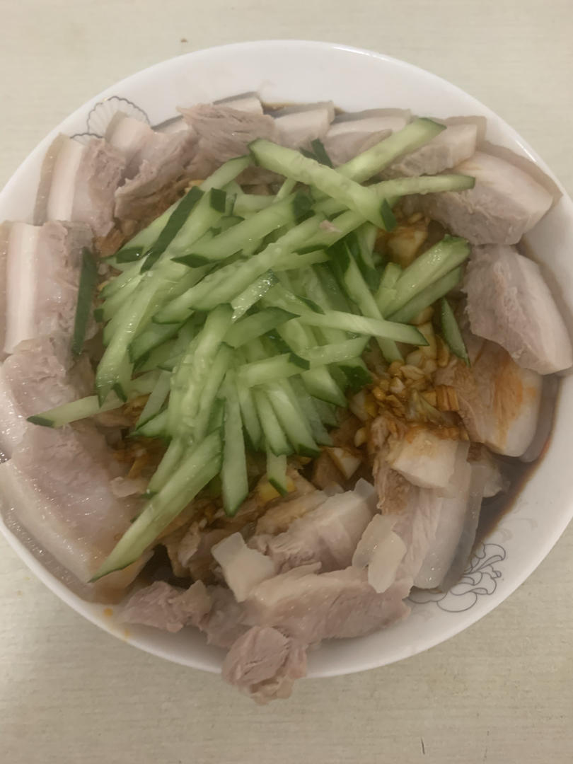 超简单快手蒜泥白肉