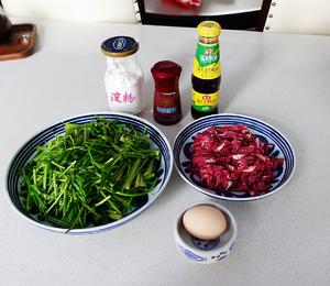 野芹菜炒牛肉（鲜嫩）的做法 步骤1
