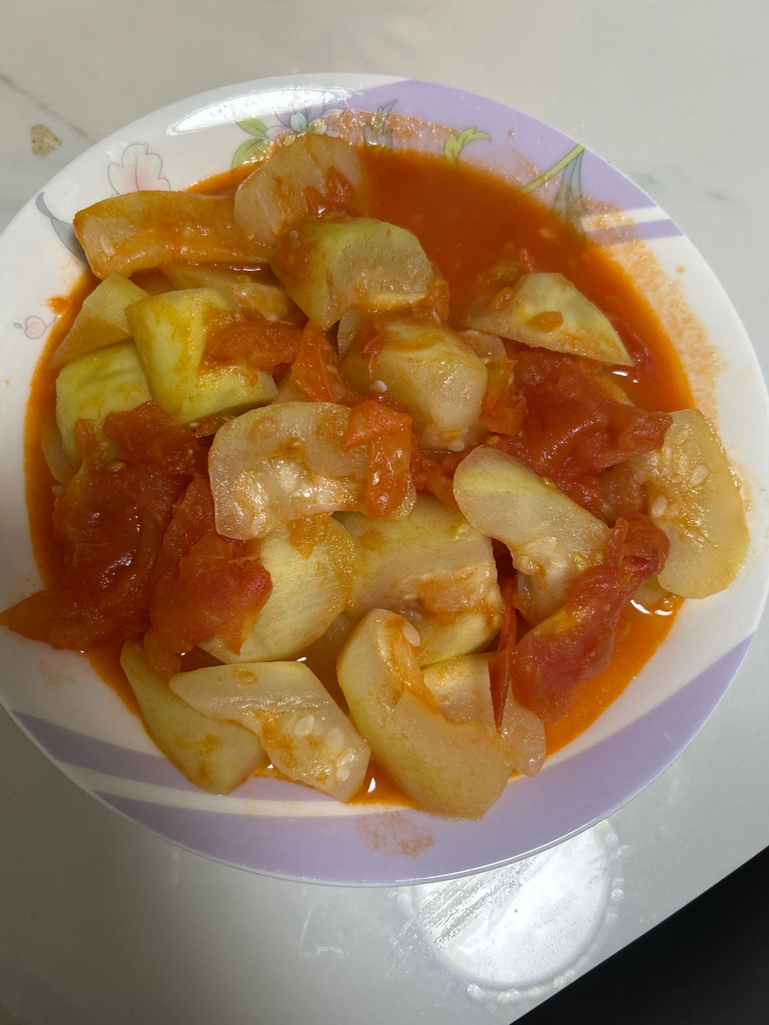 夏日素食～夜开花炖番茄