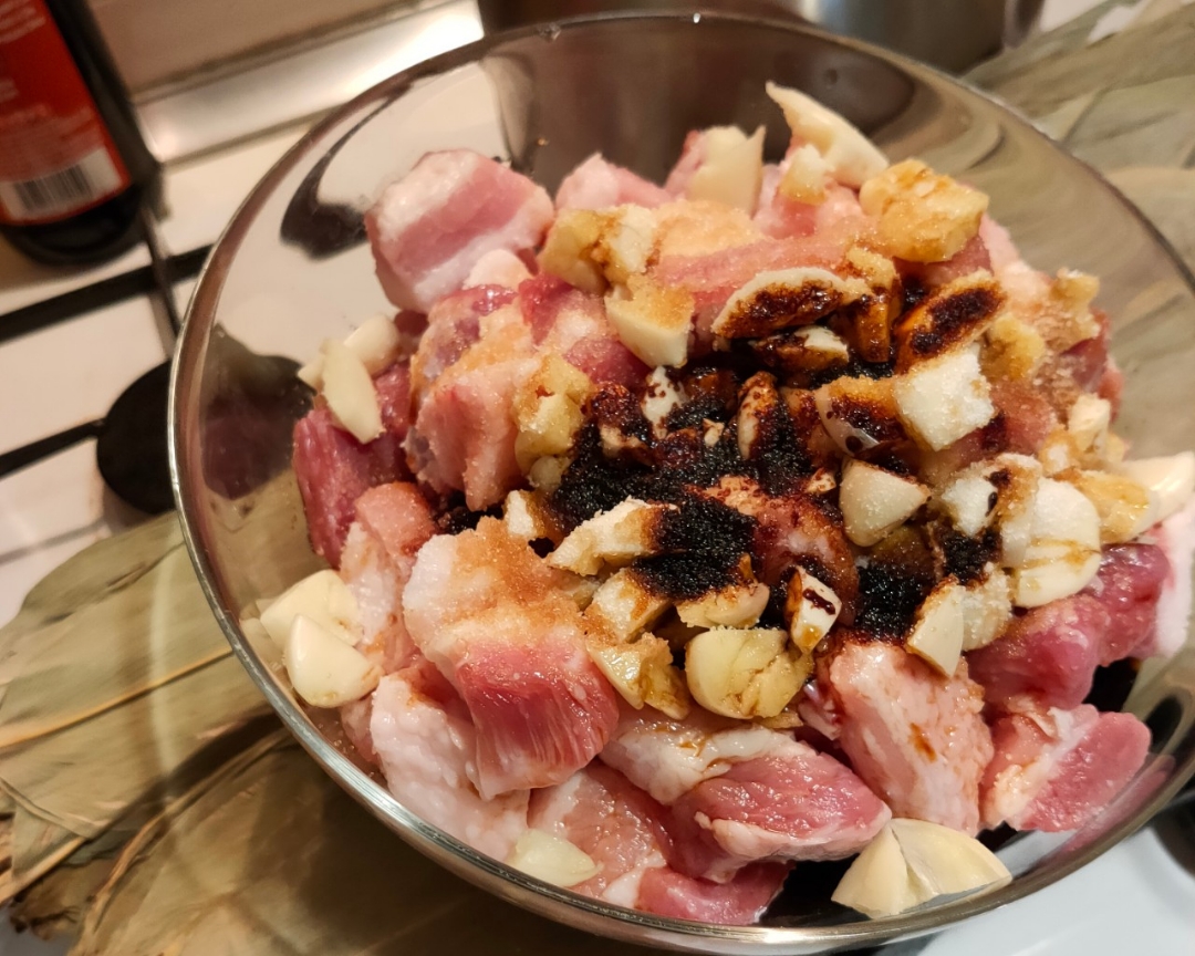 【海南大肉粽】～简单的用料做出不简单的粽香四溢～😋的做法 步骤2