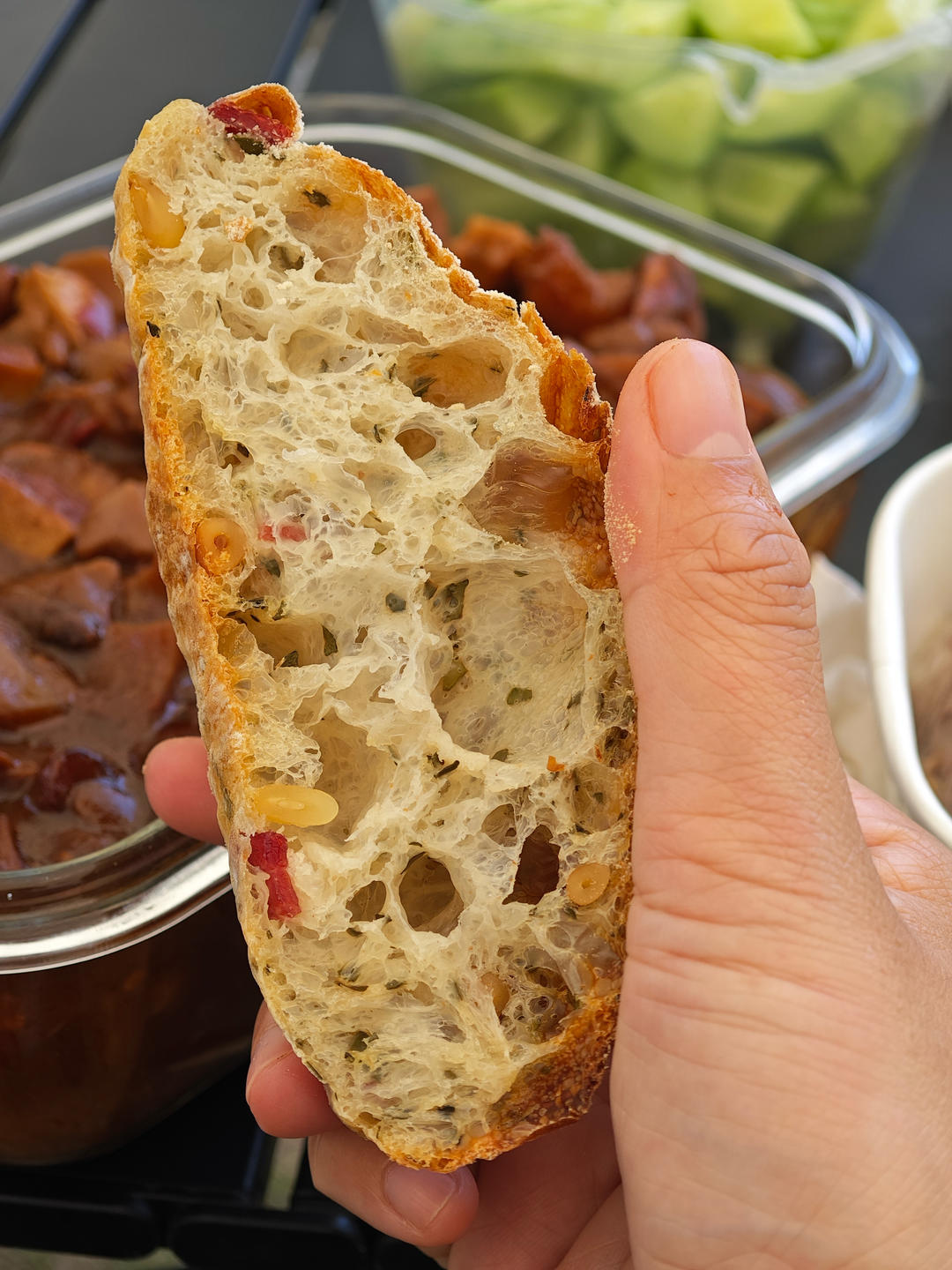 香肠芝士恰巴塔