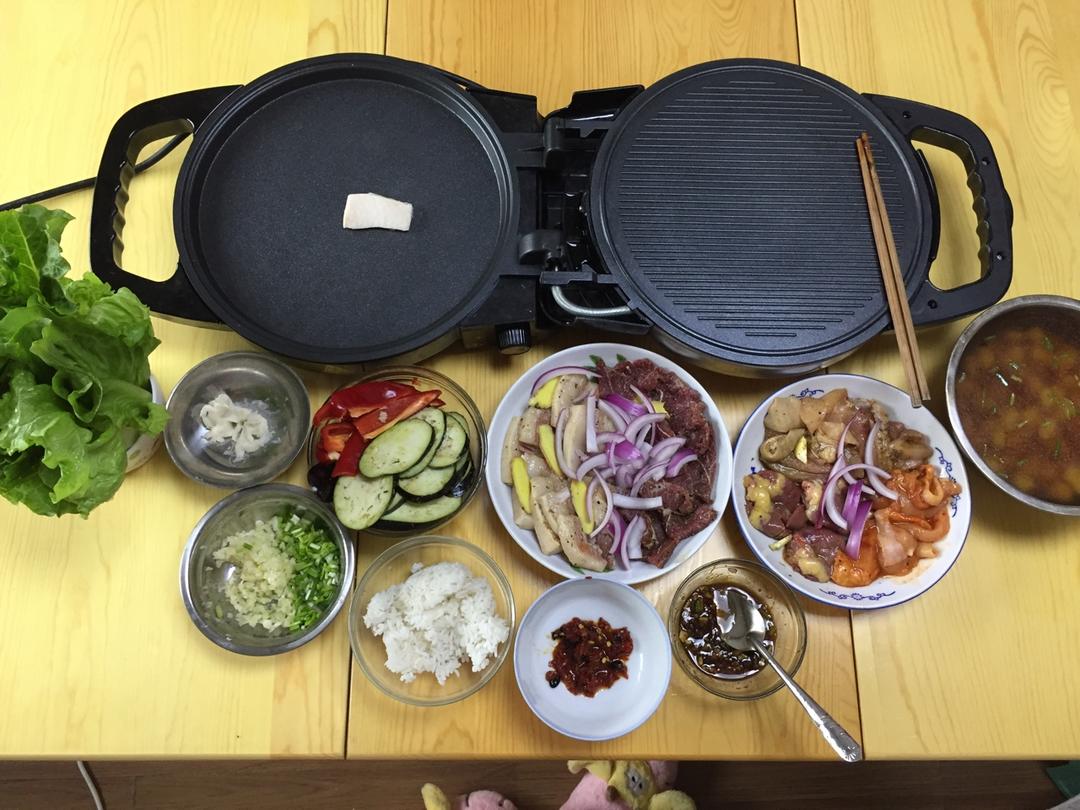 电饼铛 韩式烤五花肉