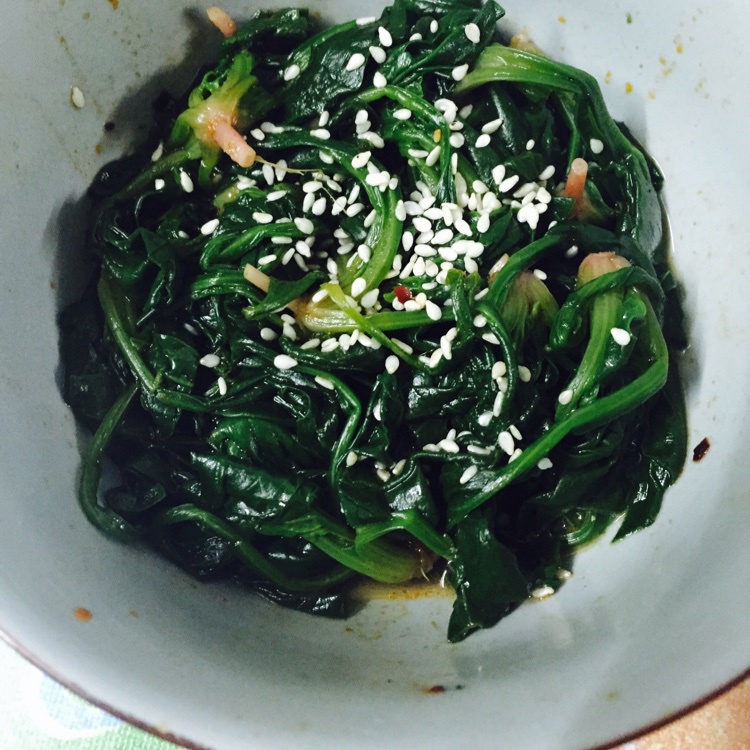 凉拌菠菜