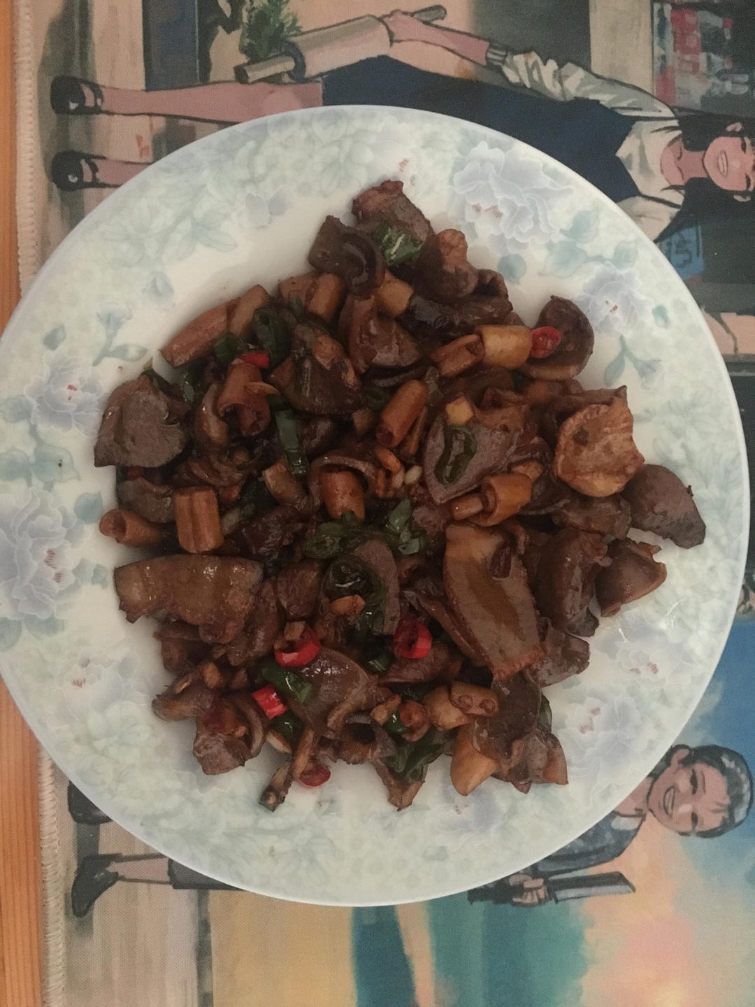 爆炒鸡胗