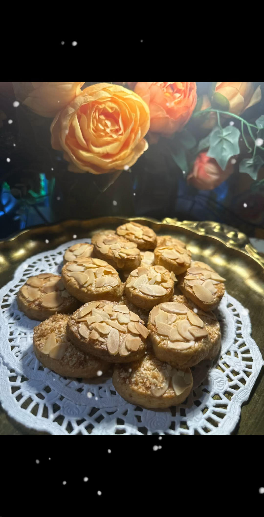 酥的掉渣的杏仁曲奇饼干