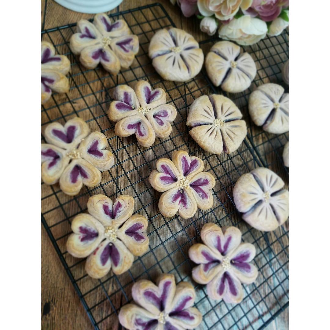 【浪漫春花开】花样紫薯酥