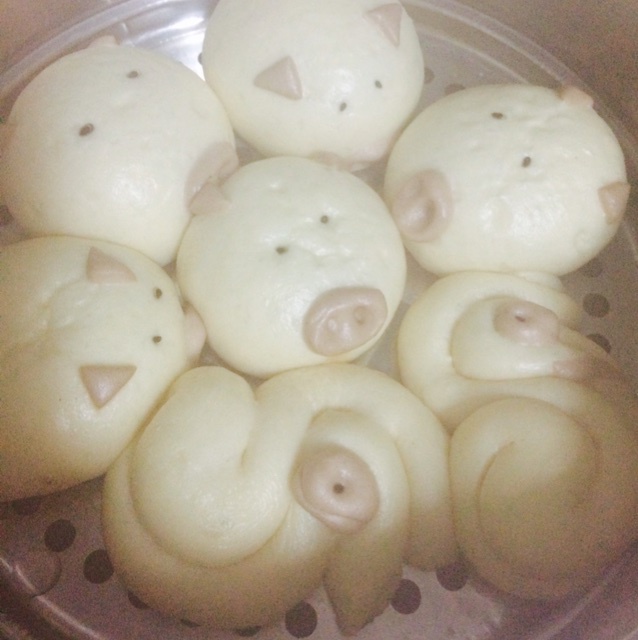 美美的奶香甜馒头