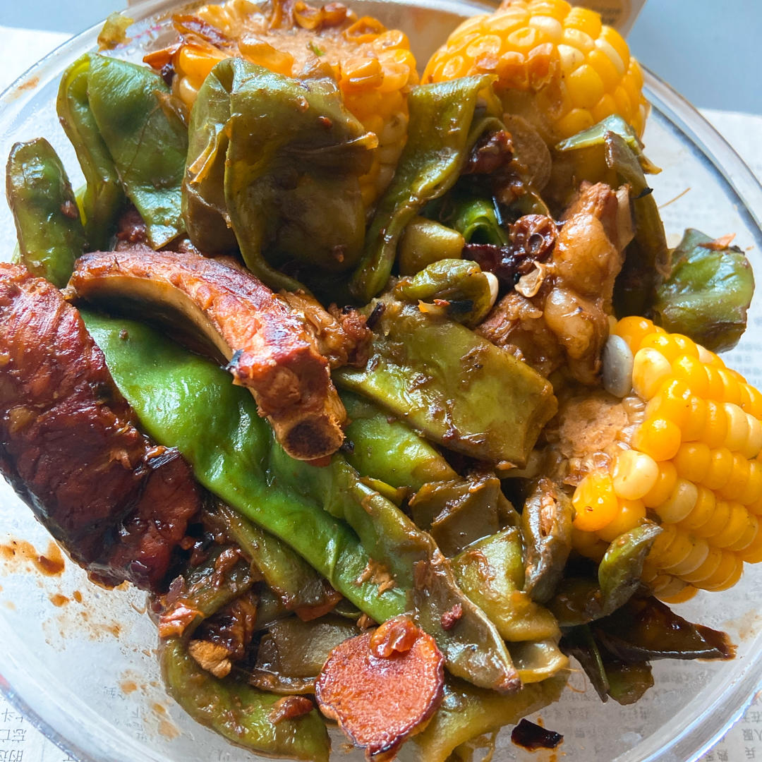 排骨炖土豆豆角