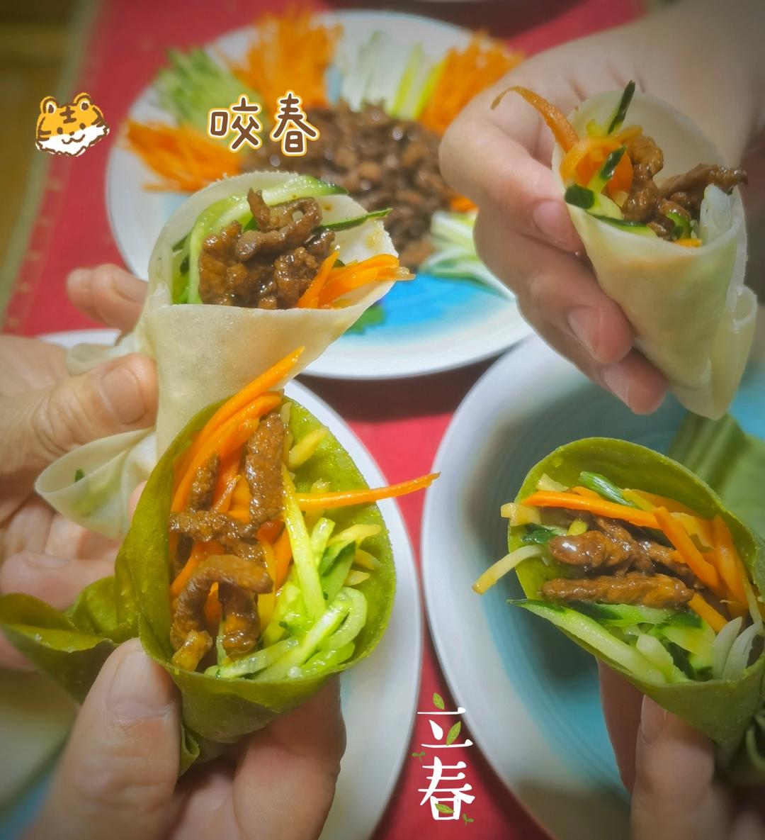 ㊙️薄如纸的春饼 卷饼  附擀饼不破视频  步骤超详细