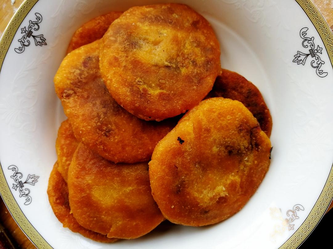 红薯紫薯糯米饼