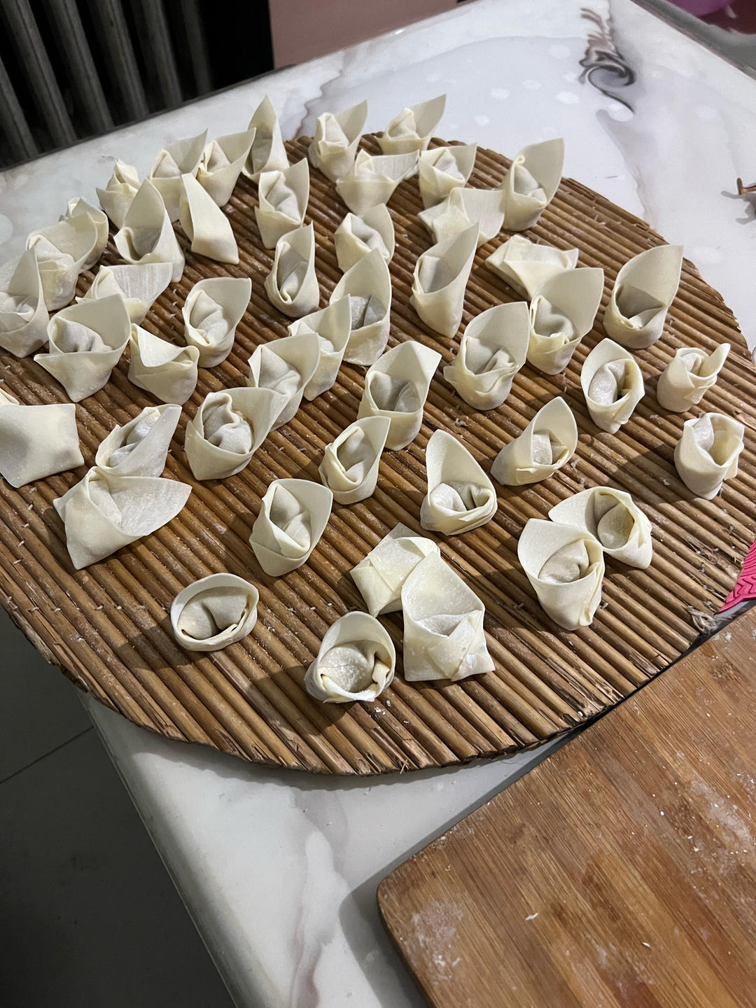 自制馄饨皮和馄饨