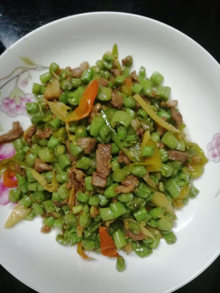 超简单的家常下饭菜猪肉末辣炒豆角