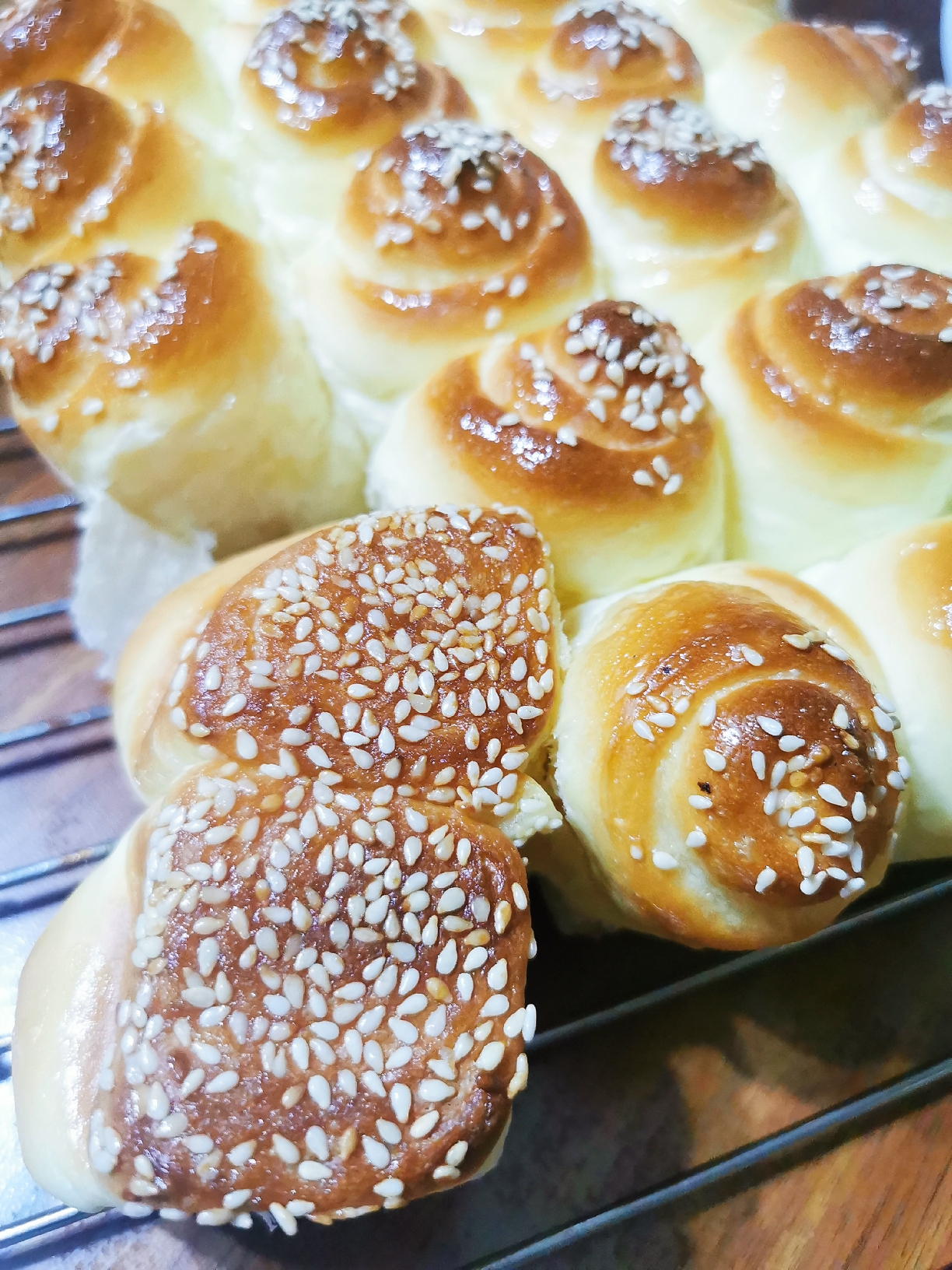 小美蜂蜜脆底小面包的做法 步骤15
