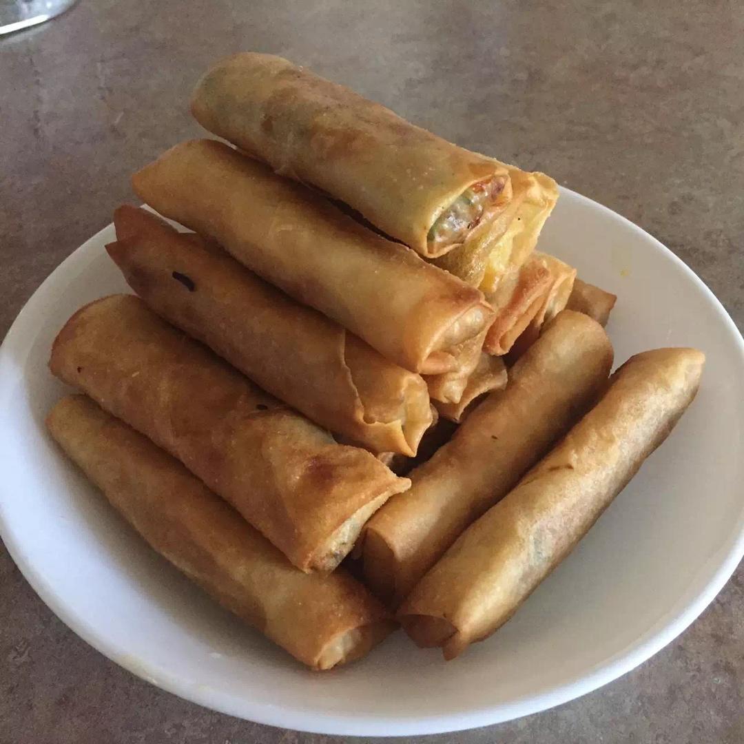 野豹子kiki做的炸春卷