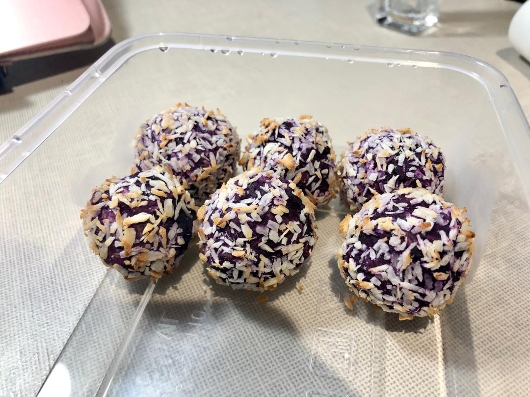 紫薯燕麦椰蓉球（健康小零食）