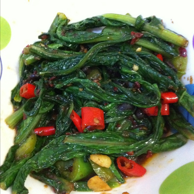 豆豉油麦菜