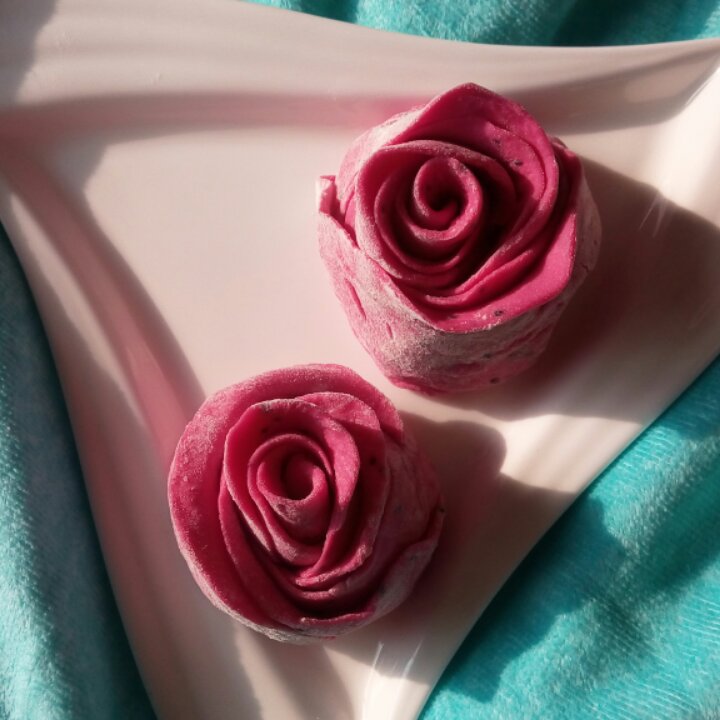 火龙果玫瑰馒头