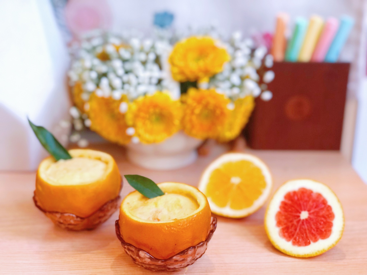 香橙布丁（橙子蒸蛋）——减脂早餐的做法
