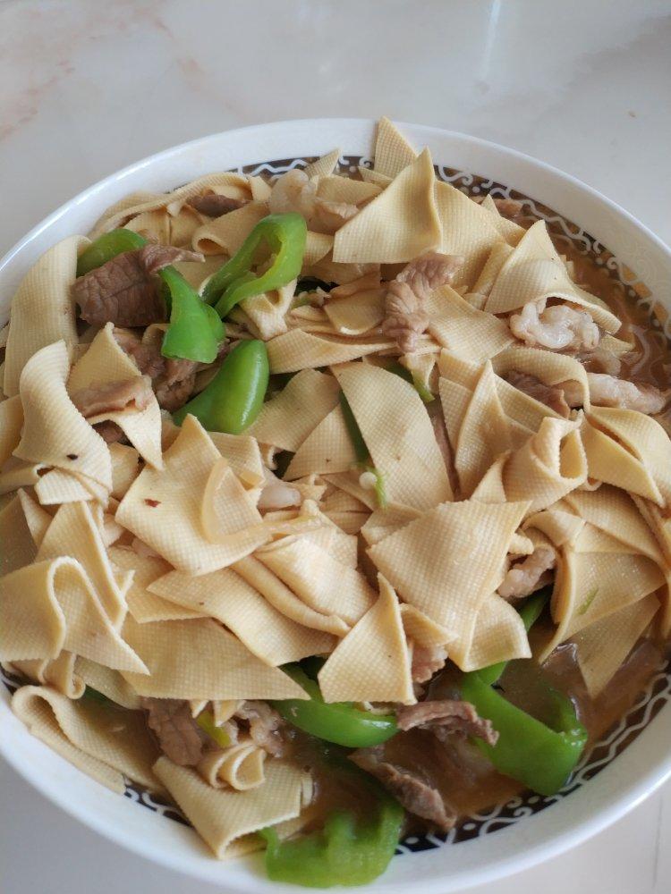 尖椒炒干豆腐