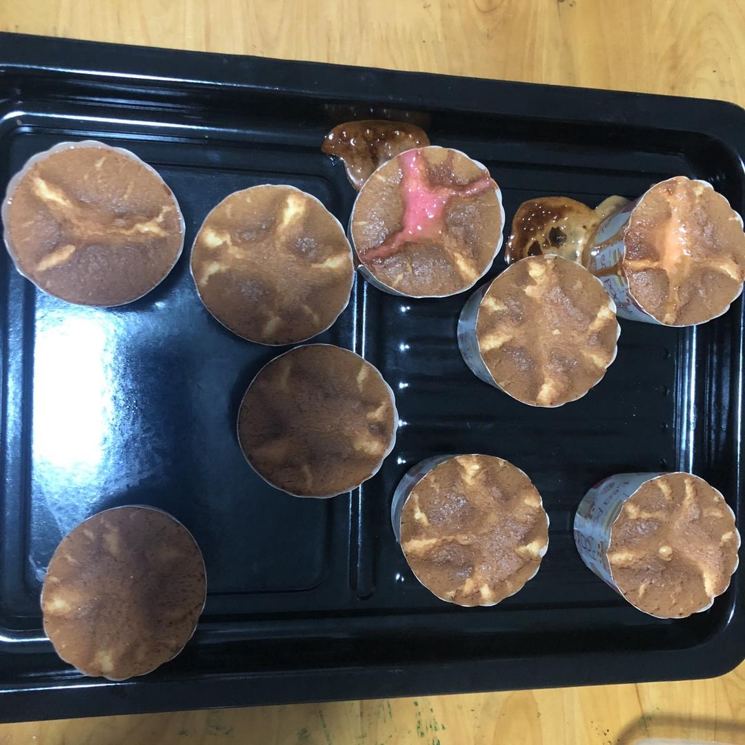 原味戚风纸杯蛋糕（烤箱做纸杯蛋糕）