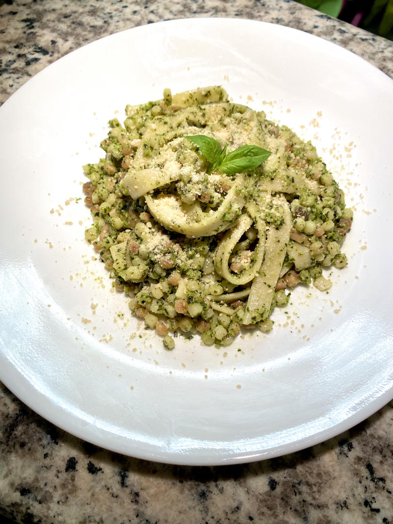 自制新鲜Pesto 传统罗勒松仁青酱意面酱