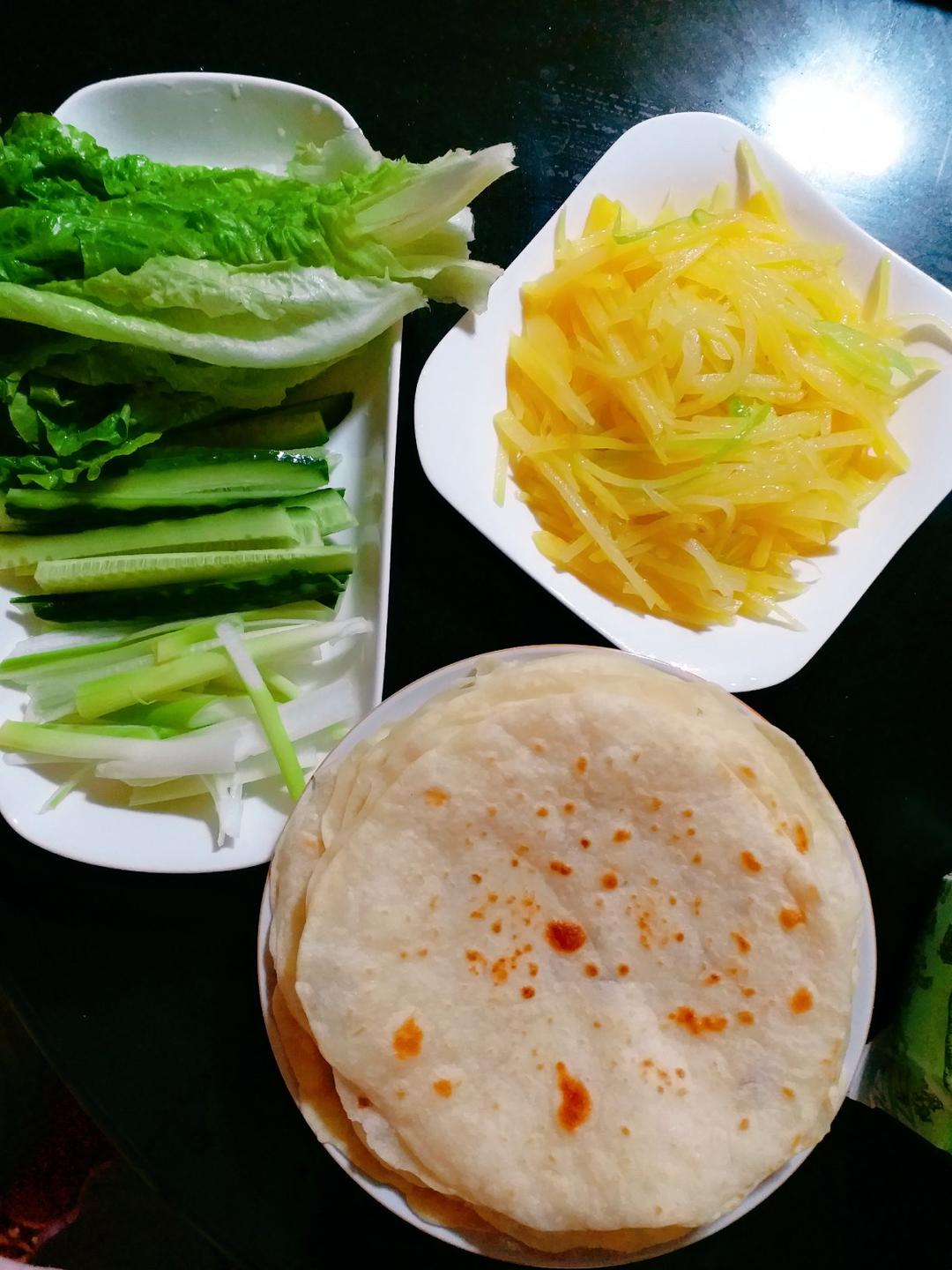 墨西哥鸡肉卷饼皮~~好吃劲道的鸡肉卷来了