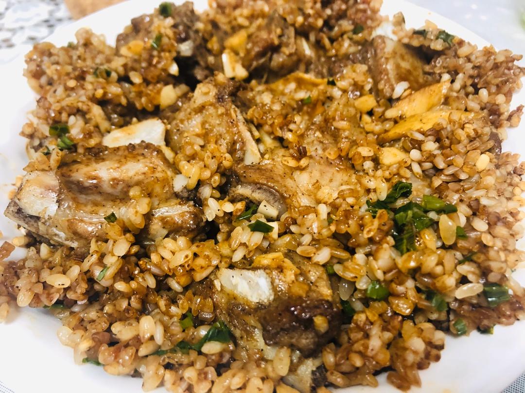 荷叶糯米蒸排骨