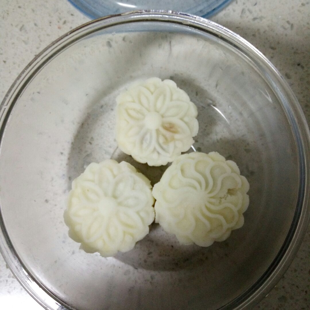 【微波红楼山药糕】无油无糖外层+红豆馅