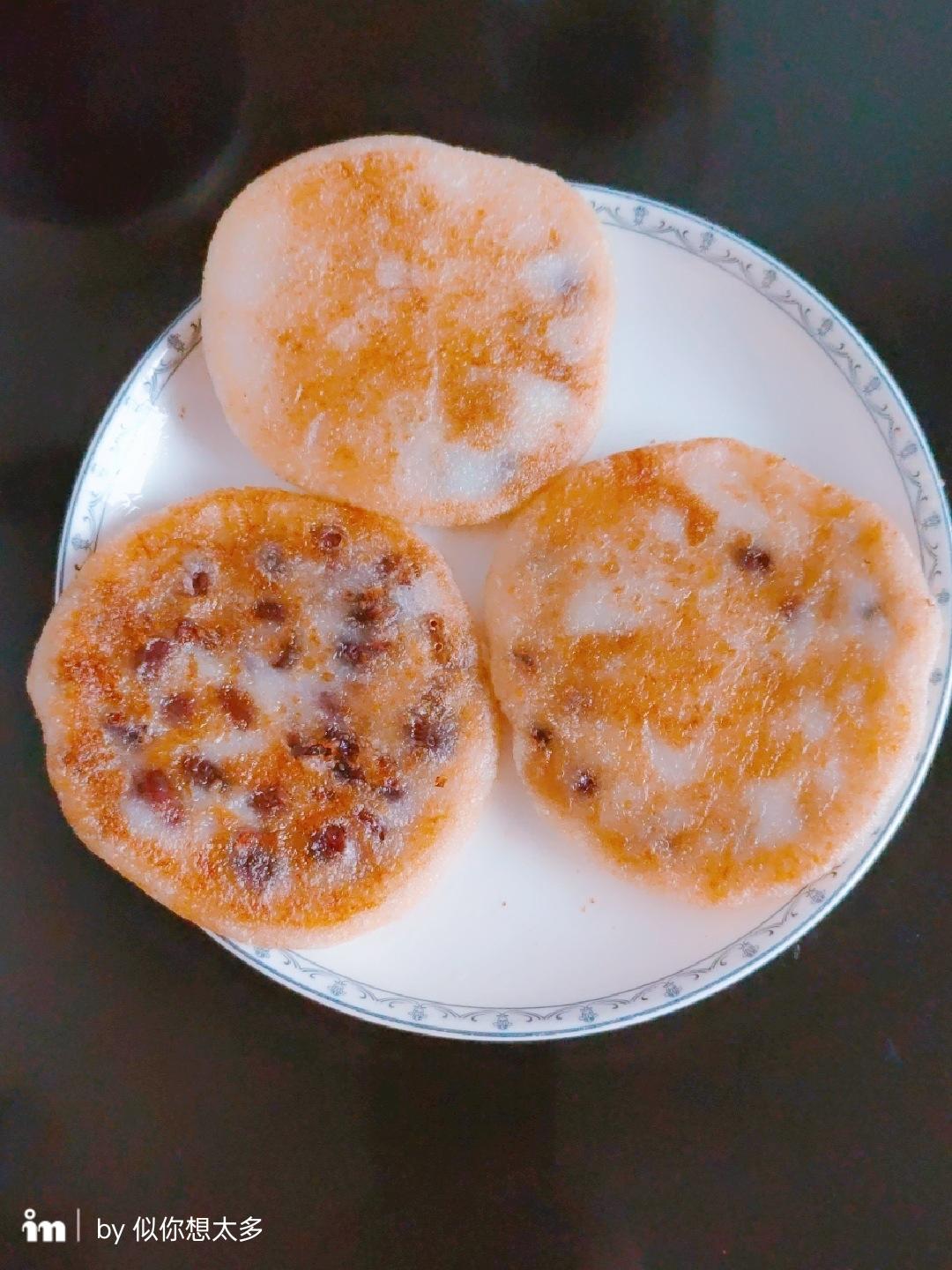 ㊙️年糕灵魂吃法❗️日式蜜豆年糕～外酥里糯巨好吃